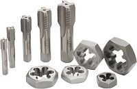 Резьбонарезной набор G1/8"-3/4" HSS Bucovice 340220-1, 10 предметов Резьбонарезной набор G1/8"-3/4" HSS Bucovice 340220-1, 10 предметов