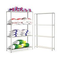 Стеллаж металлический до 100 кг, 4 полки Металл-завод СТФ 1564 Стеллаж металлический до 100 кг, 4 полки Металл-завод СТФ 1564