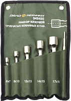 Набор трубчатых кованных торцевых ключей Дело Техники 6-24 мм (сумка) 545480 Набор трубчатых кованных торцевых ключей Дело Техники 6-24 мм (сумка) 545480