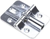 Петля накладная поворотная 45х59 мм L332C, серебряный, цинковый сплав Петля накладная поворотная 45х59 мм L332C, серебряный, цинковый сплав