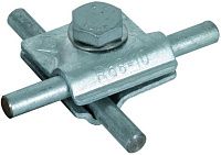 MV-клемма с 6-гранным винтом и пружинной шайбой, Rd=8-10 мм, вариант B DEHN 390550, горячий цинк MV-клемма с 6-гранным винтом и пружинной шайбой, Rd=8-10 мм, вариант B DEHN 390550, горячий цинк