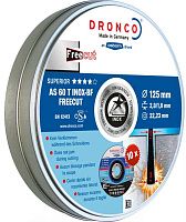 Диск отрезной по нержавеющей стали 125х2/1х22,23 мм DRONCO InoхFre AS60 BOX-10 6900947100, 10 шт в жестяной коробке Диск отрезной по нержавеющей стали 125х2/1х22,23 мм DRONCO InoхFre AS60 BOX-10 6900947100, 10 шт в жестяной коробке