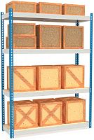Стеллаж металлический до 300 кг, 4 полки Металл-завод МКФ 18614-2,5 2500х1830х610 мм Стеллаж металлический до 300 кг, 4 полки Металл-завод МКФ 18614-2,5 2500х1830х610 мм