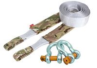 Динамический рывковый строп Tplus "Туризм" 5 м (12т) + шаклы 2х4,75 т Динамический рывковый строп Tplus "Туризм" 5 м (12т) + шаклы 2х4,75 т