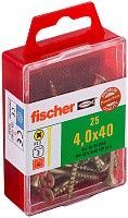 Саморез потай 4х40 мм Fischer FPF-SZ YZP 653946, неполная резьба, желтый цинк (25 шт) Саморез потай 4х40 мм Fischer FPF-SZ YZP 653946, неполная резьба, желтый цинк (25 шт)