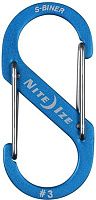 Карабин алюминиевый Nite Ize S-Biner SBA3-03-R6, размер 3, синий Карабин алюминиевый Nite Ize S-Biner SBA3-03-R6, размер 3, синий