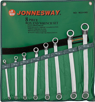 Набор гаечных накидных изогнутых 75° ключей (6-22 мм) Jonnesway W23108S, 8 штук в сумке Набор гаечных накидных изогнутых 75° ключей (6-22 мм) Jonnesway W23108S, 8 штук в сумке
