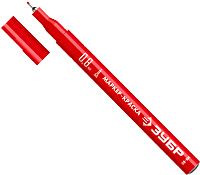Маркер-краска экстратонкий 0,8 мм красный ЗУБР МК-80, 06324-3 Маркер-краска экстратонкий 0,8 мм красный ЗУБР МК-80, 06324-3