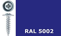 Саморез-клоп острый 4,2х19 окрашенный, RAL 5002 (ультрамариново-синий) Саморез-клоп острый 4,2х19 окрашенный, RAL 5002 (ультрамариново-синий)
