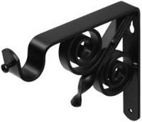 Кронштейн для карниза однорядный винтаж D20 120 мм, модель 3, цвет в ассортименте Кронштейн для карниза однорядный винтаж D20 120 мм, модель 3, цвет в ассортименте