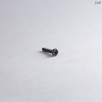 Винт М2х8 полусфера с полной резьбой (черный) Винт М2х8 полусфера с полной резьбой (черный)