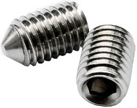 Винт установочный с коническим концом М16х100 DIN 914 (ISO 4027), нержавеющая сталь А2 Винт установочный с коническим концом М16х100 DIN 914 (ISO 4027), нержавеющая сталь А2