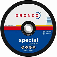 Диск отрезной по металлу плоский 125х2х22,2 мм АS30 Dronco Special 1121055М Диск отрезной по металлу плоский 125х2х22,2 мм АS30 Dronco Special 1121055М