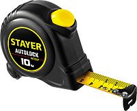 Рулетка измерительная с автостопом 10 м х 25 мм Stayer Autolock 2-34126-10-25 Рулетка измерительная с автостопом 10 м х 25 мм Stayer Autolock 2-34126-10-25