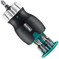 Отвертка реверсивная с битами Kraftool Extrem Kompakt 25877, 7 предметов Отвертка реверсивная с битами Kraftool Extrem Kompakt 25877, 7 предметов