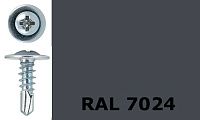 Саморез-клоп с буром 4,2х19 окрашенный, RAL 7024 (графитовый серый) Саморез-клоп с буром 4,2х19 окрашенный, RAL 7024 (графитовый серый)