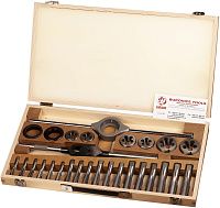 Резьбонарезной набор BSW1/2"-1" HSS Bucovice 341100, 28 предметов Резьбонарезной набор BSW1/2"-1" HSS Bucovice 341100, 28 предметов