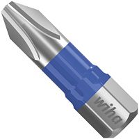 Бита ударная крестовая PH1 длина 25 мм, C1/4" Wiha T-bit 41598, сталь Cr-V Бита ударная крестовая PH1 длина 25 мм, C1/4" Wiha T-bit 41598, сталь Cr-V