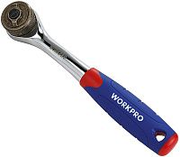 Рукоятка трещоточная 2-х скоростная 3/8", 48 зубцов, Workpro WP271013 Рукоятка трещоточная 2-х скоростная 3/8", 48 зубцов, Workpro WP271013