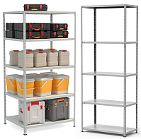 Стеллаж металлический до 125 кг, 5 полок Металл-завод СТФ 1085 Стеллаж металлический до 125 кг, 5 полок Металл-завод СТФ 1085