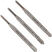 Метчик ручной М1,8х0,35 мм HSS-G Volkel 27314, метрическая резьба, комплект - 3 шт Метчик ручной М1,8х0,35 мм HSS-G Volkel 27314, метрическая резьба, комплект - 3 шт