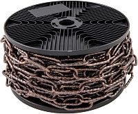 Цепь декоративная "Квадратная витая" 2,6 мм, бобина 20 м, бронза Цепь декоративная "Квадратная витая" 2,6 мм, бобина 20 м, бронза