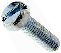 Винт с полукруглой головкой М6х1х16 мм K2233, оцинкованная сталь Винт с полукруглой головкой М6х1х16 мм K2233, оцинкованная сталь