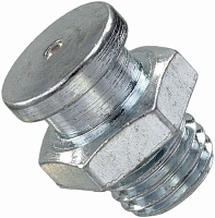 Пресс-масленка DIN 3404 плоская с метрической и дюймовой резьбой, оцинкованная сталь Пресс-масленка DIN 3404 плоская с метрической и дюймовой резьбой, оцинкованная сталь