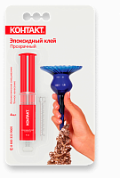Эпоксидный клей КОНТАКТ прозрачный 4 гр 23707 Эпоксидный клей КОНТАКТ прозрачный 4 гр 23707