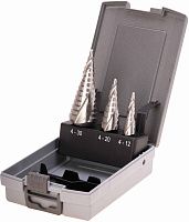 Набор ступенчатых сверл по металлу 4-12/4-20/4-30 мм, 3 шт HSSE-Co5, NextGeneration Ruko 101026ERO Набор ступенчатых сверл по металлу 4-12/4-20/4-30 мм, 3 шт HSSE-Co5, NextGeneration Ruko 101026ERO