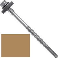 Винт самосверлящий для сэндвич-панелей 5,5/6,3х160 мм, с шайбой EPDM, SD 12 SP Fasty P155161AM, RAL 1011 коричнево-бежевый Винт самосверлящий для сэндвич-панелей 5,5/6,3х160 мм, с шайбой EPDM, SD 12 SP Fasty P155161AM, RAL 1011 коричнево-бежевый