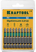 Набор бит PZ1 50 мм Optimum Kraftool 26124-1-50-10, 10 шт Набор бит PZ1 50 мм Optimum Kraftool 26124-1-50-10, 10 шт