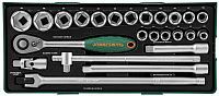 Набор торцевых головок c аксессуарами 1/2"DR Jonnesway S04H4524SP в ложементе, 24 штуки Набор торцевых головок c аксессуарами 1/2"DR Jonnesway S04H4524SP в ложементе, 24 штуки