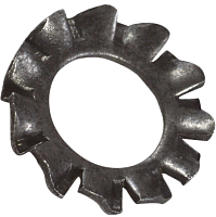 Шайба стопорная с насечками DIN 6798A, сталь без покрытия Шайба стопорная с насечками DIN 6798A, сталь без покрытия