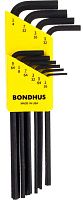 Набор дюймовых шестигранных, удлинённых ключей (1/16"-1/4") Bondhus ProGuard 12138, 10 штук Набор дюймовых шестигранных, удлинённых ключей (1/16"-1/4") Bondhus ProGuard 12138, 10 штук