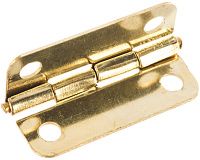 Петля 24х16,5 мм Gah Alberts 347062, латунированная сталь Петля 24х16,5 мм Gah Alberts 347062, латунированная сталь