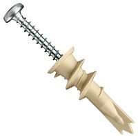 Дюбель двойная спираль 14х37 с шурупом PBA Европартнер контейнер 50 шт, нейлон Дюбель двойная спираль 14х37 с шурупом PBA Европартнер контейнер 50 шт, нейлон