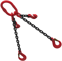 Строп цепной 2,8 т 1 м 2СЦ, с крюками-укоротителями Строп цепной 2,8 т 1 м 2СЦ, с крюками-укоротителями