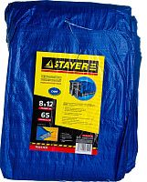 Тент-полотно 65 г/м2, 8х12 м универсальный водонепроницаемый STAYER Мастер 12560-08-12 Тент-полотно 65 г/м2, 8х12 м универсальный водонепроницаемый STAYER Мастер 12560-08-12