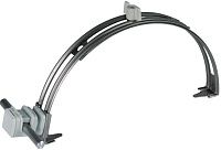 Регулируемый держатель проводника для коньковой/вальмовой черепицы с DEHNsnap, L=180-280 мм, h=16 мм, Rd=8 мм DEHN 204109, серый пластик/нержавеющая сталь Регулируемый держатель проводника для коньковой/вальмовой черепицы с DEHNsnap, L=180-280 мм, h=16 мм, Rd=8 мм DEHN 204109, серый пластик/нержавеющая сталь