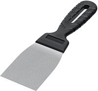 Шпатель 60 мм с пластиковой ручкой ЗУБР 10077-06, нержавеющая сталь Шпатель 60 мм с пластиковой ручкой ЗУБР 10077-06, нержавеющая сталь