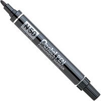 Перманентный ударопрочный маркер 2 мм Pentel Pen N50-A, черный Перманентный ударопрочный маркер 2 мм Pentel Pen N50-A, черный