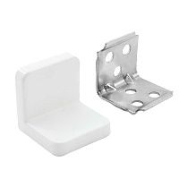 ANGLE Уголок мебельный с пластиковой накладкой 26х26х28 мм белый, PLS26X26X28WH ANGLE Уголок мебельный с пластиковой накладкой 26х26х28 мм белый, PLS26X26X28WH