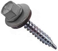 Саморез кровельный со сверлом 4,8х65 RAL 7005 серый мышиный Саморез кровельный со сверлом 4,8х65 RAL 7005 серый мышиный