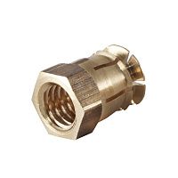 Футорка распорная металлическая без шарика М6x12, BU54 Футорка распорная металлическая без шарика М6x12, BU54