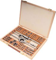 Резьбонарезной набор BSW1/8"-1/2" 115CrV3 Bucovice 311012, 34 предмета Резьбонарезной набор BSW1/8"-1/2" 115CrV3 Bucovice 311012, 34 предмета