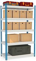 Стеллаж металлический до 300 кг, 5 полок Металл-завод МКФ 15765-2,5 2500х1525х760 мм Стеллаж металлический до 300 кг, 5 полок Металл-завод МКФ 15765-2,5 2500х1525х760 мм