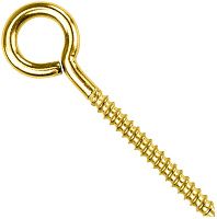 Шуруп-кольцо, латунированная сталь Шуруп-кольцо, латунированная сталь