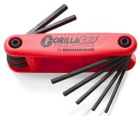 Складной набор шестигранных ключей (1,5-6 мм) GorillaGrip Bondhus 12592, 7 шт Складной набор шестигранных ключей (1,5-6 мм) GorillaGrip Bondhus 12592, 7 шт