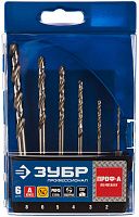 Набор сверл по металлу 2-8 мм, 6 шт Р6М5, ЗУБР 29623-H6_z01, шестигранный хвостовик Набор сверл по металлу 2-8 мм, 6 шт Р6М5, ЗУБР 29623-H6_z01, шестигранный хвостовик
